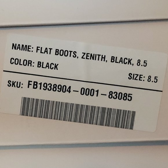 NIB JUSTFAB ZENITH PATTERNED RIDING BOOT (Black 7.5 & 8.5) - Picture 13 of 13